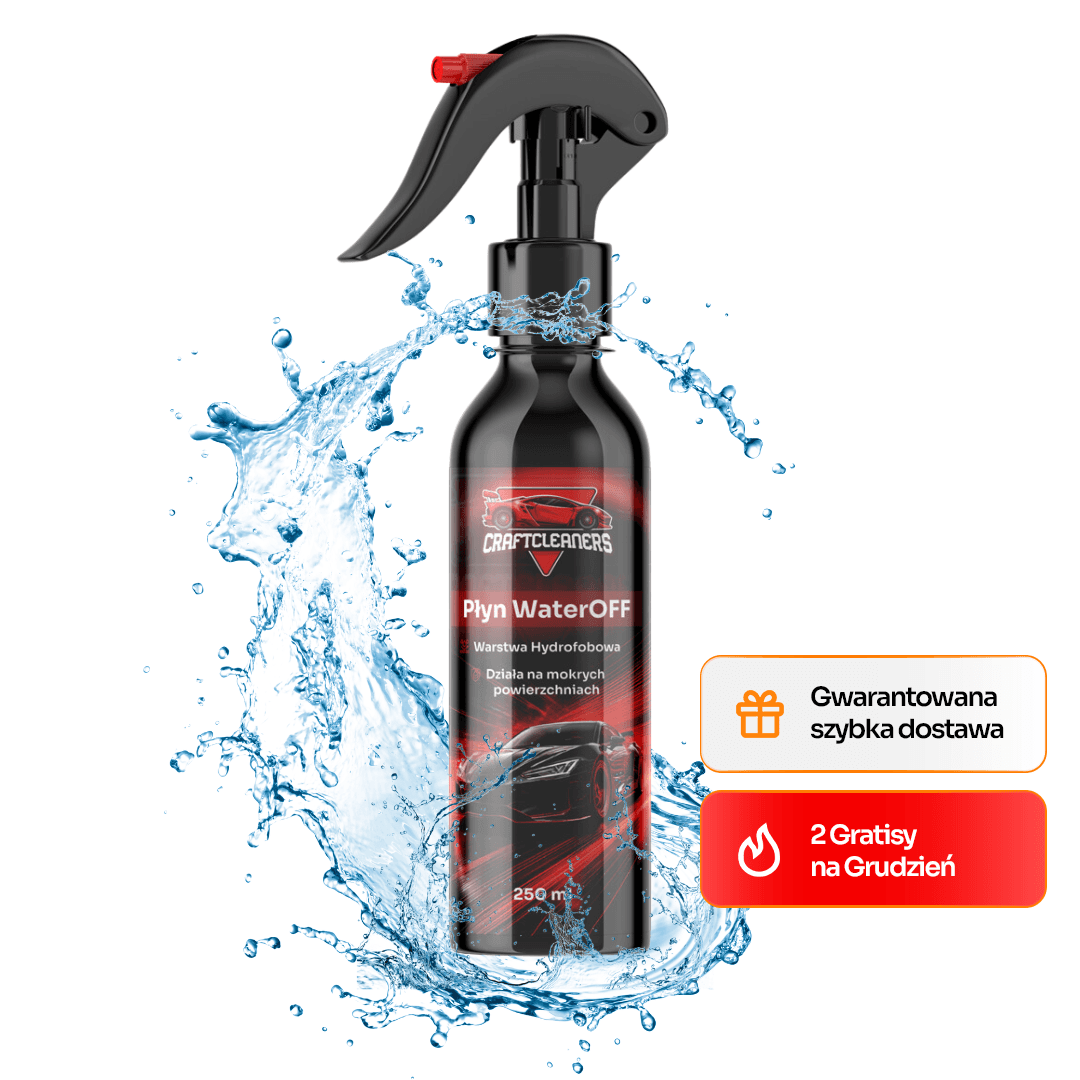 WaterOff 250ml - niewidzialna wycieraczka, płyn hydrofobowy na 3 miesiące